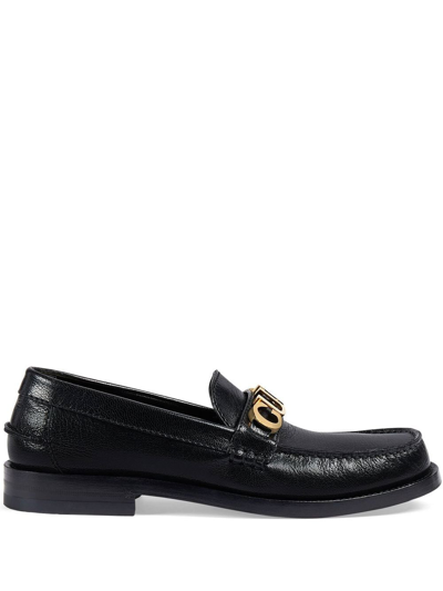 Shop Gucci Mocassino  In Black