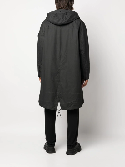 Shop Stone Island Shadow Project 70223 Fishtail Parka_chapter 2 In Black