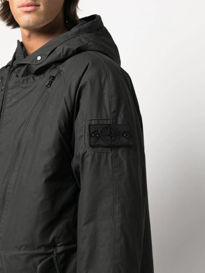 Shop Stone Island Shadow Project 70223 Fishtail Parka_chapter 2 In Black