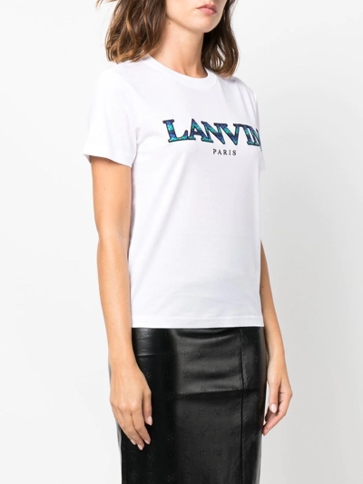 Shop Lanvin T-shirt Classic Curb In White
