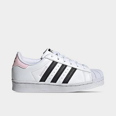 Adidas Originals Adidas Girls' Little Kids' Originals Superstar Casual Shoes  Size 13.0 Leather In Cloud White/core Black/clear Pink | ModeSens