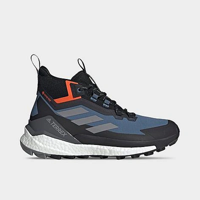 Shop Adidas Originals Adidas Men's Terrex Free Hiker 2 Gore-tex Hiking Shoes In Wonder Steel/grey/impact Orange