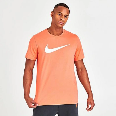Shop Nike Sportswear Icon Swoosh T-shirt In Orange Trance/white