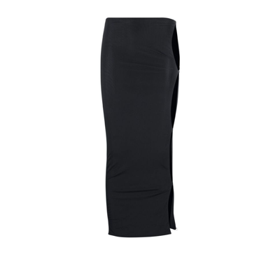 Shop Jade Cropper Black Cut-out Midi Skirt