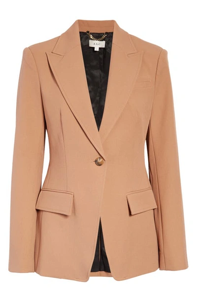 Shop A.l.c Edie One-button Jacket In Light Camel