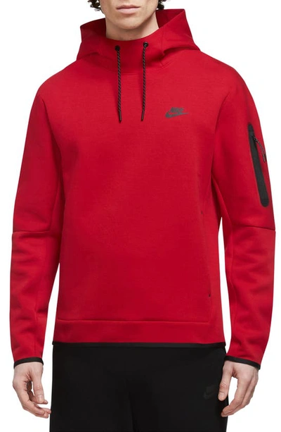 Nike Sportswear Tech Fleece Hoodie In Red | ModeSens