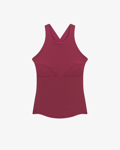 Shop Repetto Practice Tank Top In Burgundy Red
