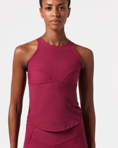 Shop Repetto Practice Tank Top In Burgundy Red