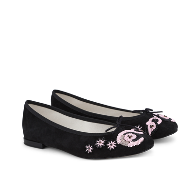 Shop Repetto High Cendrillon Ballerinas In Black,iconic Pink