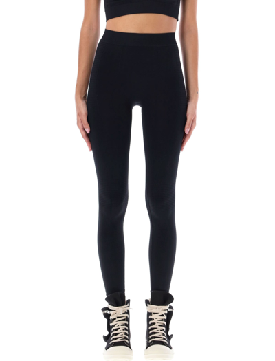 Rick Owens Black Knit Active Leggings In Black