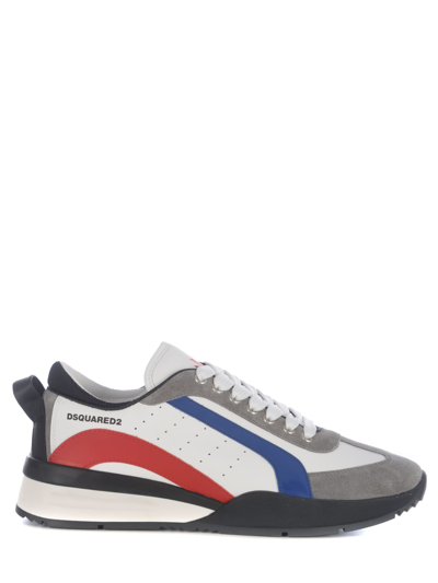 Shop Dsquared2 Sneakers Uomo  In Leather In Bianco