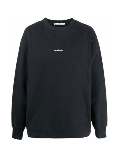 Shop Acne Studios Sweater With Logo In Black