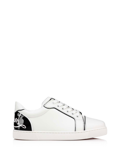 Shop Christian Louboutin Fun Vieira Sneakers In Black&white