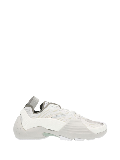 Shop Lanvin Sneakers Flash X In Mesh In White