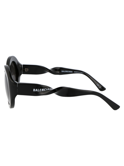 Shop Balenciaga Bb0208s Sunglasses In 001 Black Black Grey