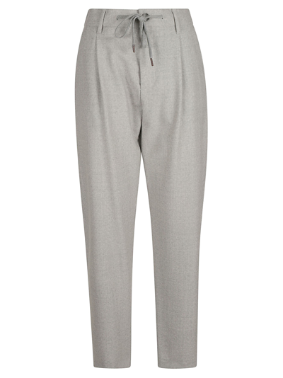 Shop Eleventy Trousers In Grey