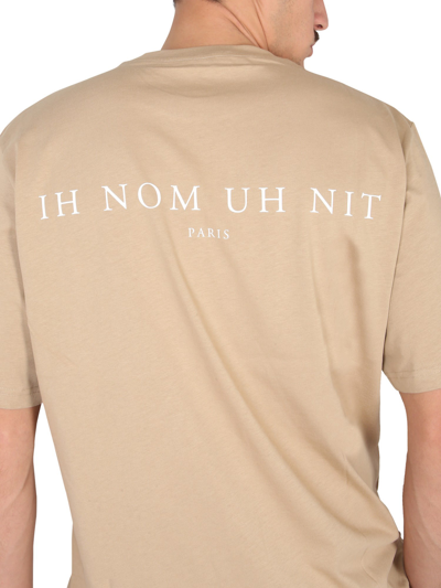 Shop Ih Nom Uh Nit Crewneck T-shirt In Beige