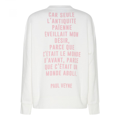Shop Gucci Jean Harlow Cotton Sweatshirt In White