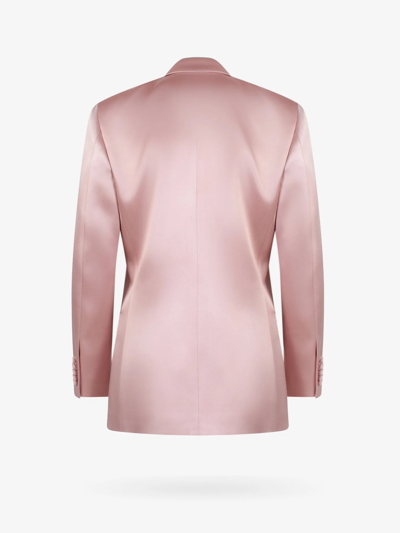 Shop Gucci Silk Duchesse Jacket In Pink