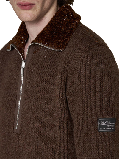 Shop Raf Simons Sweater In Brown