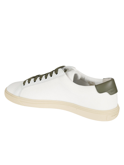 Shop Saint Laurent Andy Low Top Sneakers In Off-white/optic White