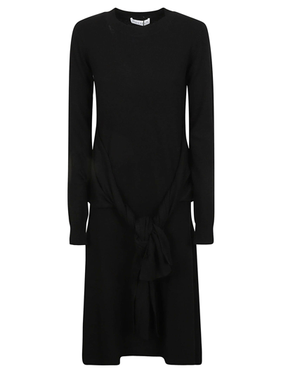Shop Jw Anderson Waist Tie A-line Dress In Black