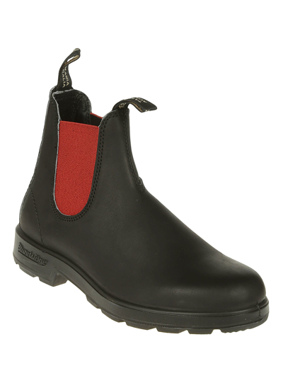Shop Blundstone Colored Elastic Sided Boots In Black/red