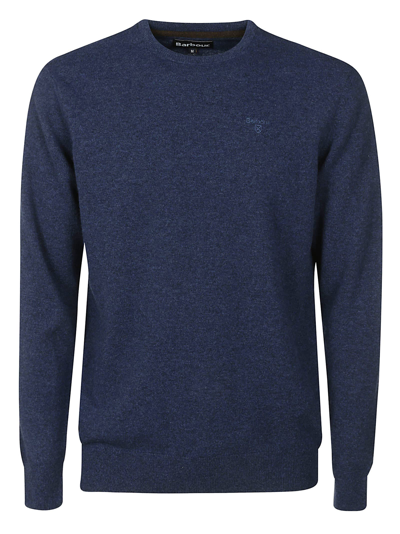 Shop Barbour Round Neck Sweater In Blue