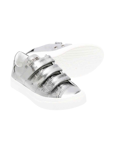 Shop Givenchy Silver Sneakers Girl In Argento