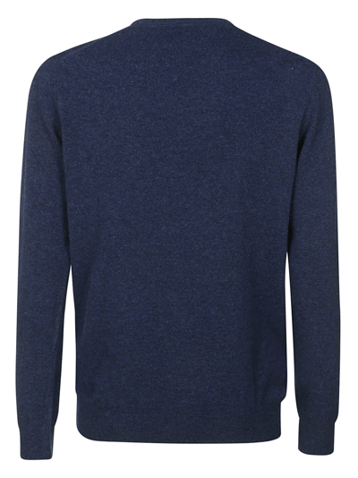 Shop Barbour Round Neck Sweater In Blue