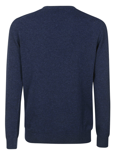 Barbour Man Sweater Blue Size Xxl Wool In Blue
