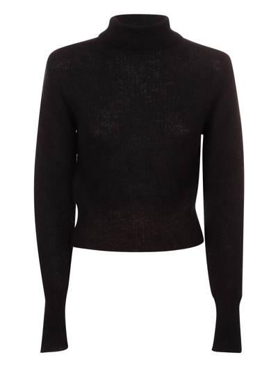 Shop Our Legacy Intact Turtleneck In Blackfuzzy