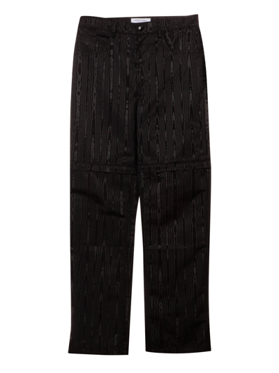 Shop Marine Serre Detachable-leg Moire Trousers In 00