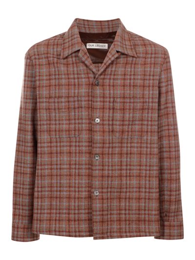 Shop Our Legacy Heusen Shirt In Rustcheckcountry