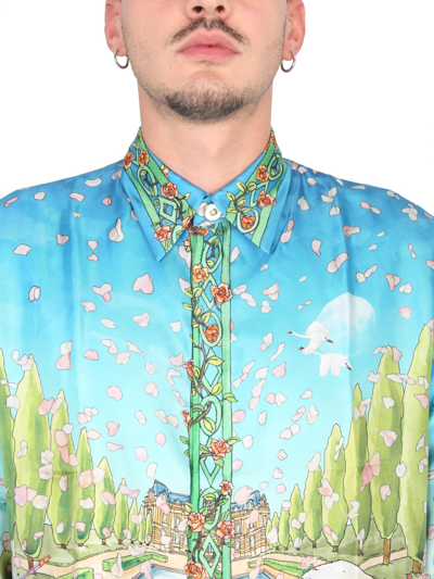 Shop Casablanca Lamour En Fleur Shirt In Multicolor