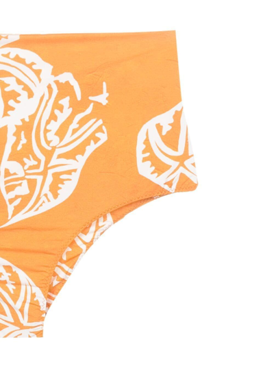 Shop Clube Bossa Ceanna High-waisted Bikini Bottoms In Orange