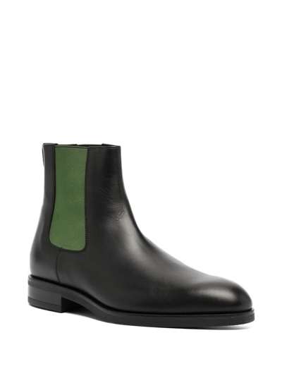 Shop Paul Smith Elasticated Side-panel Boots In Black