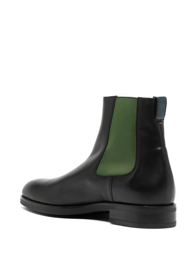 Shop Paul Smith Elasticated Side-panel Boots In Black