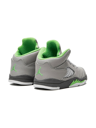 Shop Jordan Air  5 Retro "green Bean 2022" Sneakers In Grey