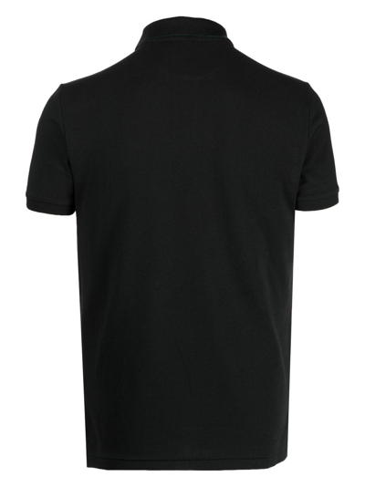 Polo Ralph Lauren Cotton Mesh Slim Fit Polo Shirt In Black