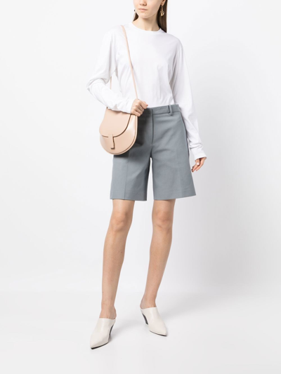 Jil Sander Crew Neck Long-sleeved T-shirt In White