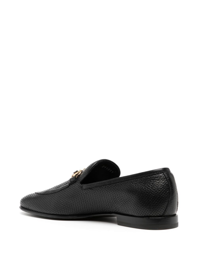 Shop Barrett Horsebit-buckle Leather Loafers In Black