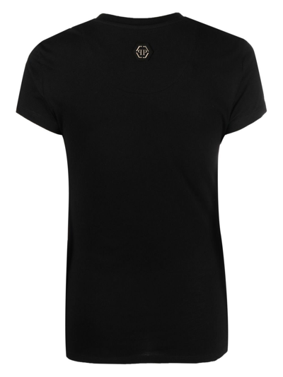 Philipp Plein Monogram Teddy-print T-shirt In Black