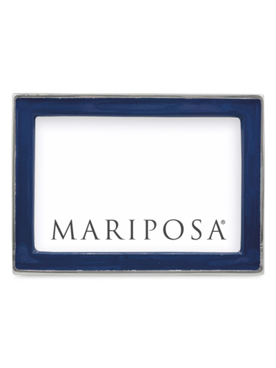 Shop Mariposa Signature 4'' X 6'' Enamel Frame In Blue