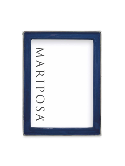 Shop Mariposa Signature 5'' X 7'' Enamel Frame In Blue