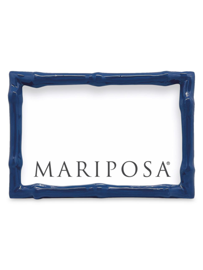 Shop Mariposa Bamboo-inspired Frame In Blue