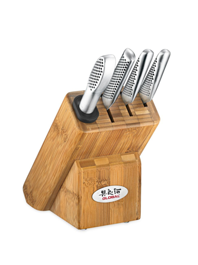 Shop Global Masuta Five-piece Knife Block Set
