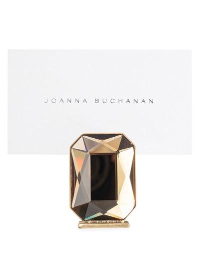 Shop Joanna Buchanan Single Gem Placecard Holder 2-piece Set In Brown