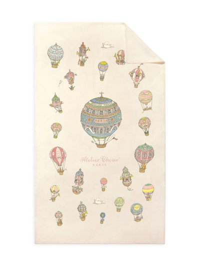 Shop Atelier Choux Baby's Hot Air Balloons Cashmere Blanket
