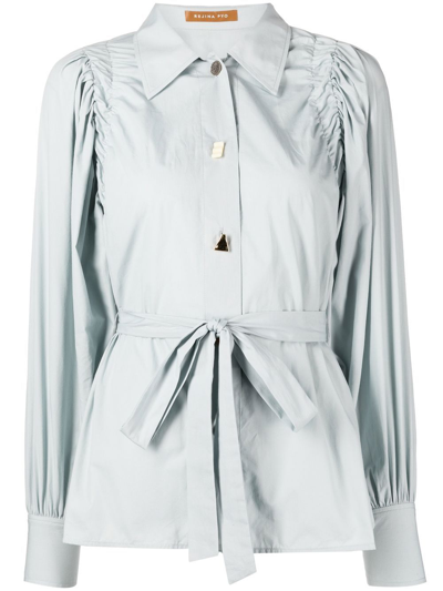 Rejina Pyo Peyton Tie-fastening Shirt In Blue